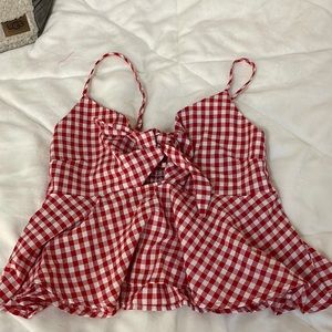 women’s amazon tie front top